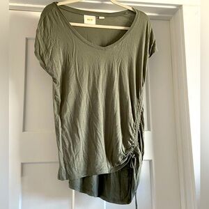 Olive green Mauve top. (Anthropologie)